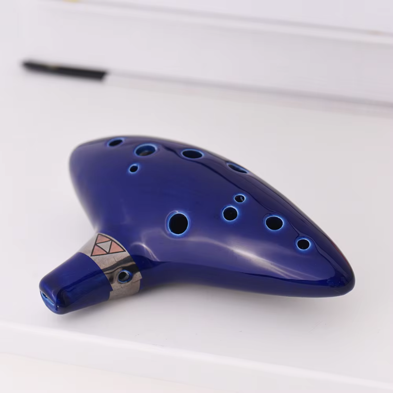 Song With Musical Instrument - 12 Delikli Ocarina Seramik Alto C