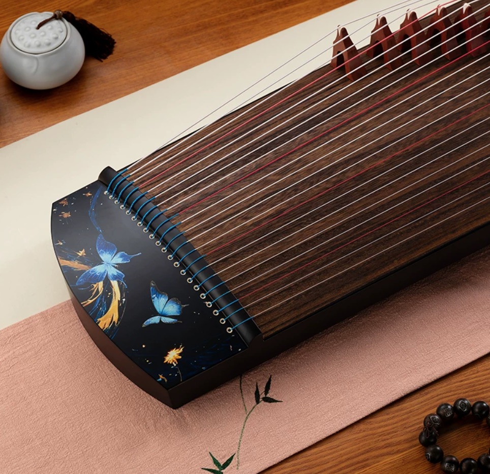 Musical Instrument Zither - 125cm Taşınabilir Guzheng 21 Telli Çin