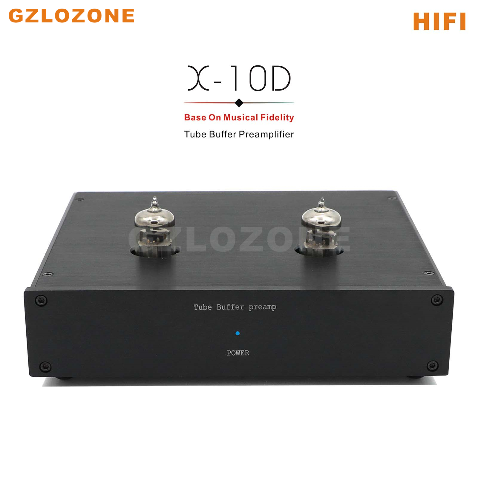 Musical Instrument Tuba - Müzikal Fidelity X-10D Preamp Üzerine Siyah/Gümüş