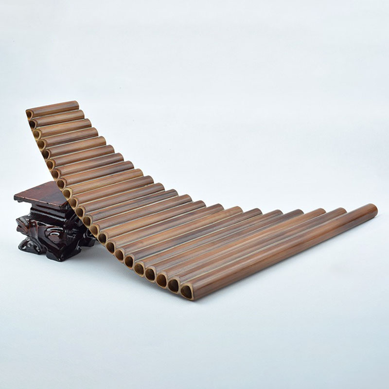 Shakuhachi Bamboo Flute - G/F/C Anahtarlı Pan Flüt 22 Borulu