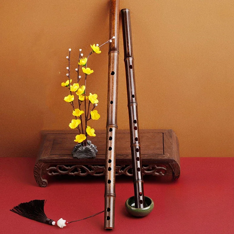 Shakuhachi Bamboo Flute - Mor Bambu Flüt Enstrüman Yetişkinler Profesyonel