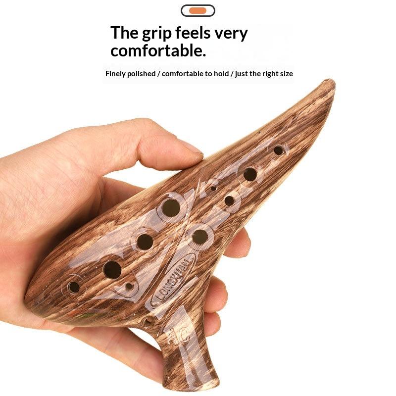 YENI 12 Delikli Ocarina Enstrü - Musical Instrument Qin incelemesi ve fiyatı