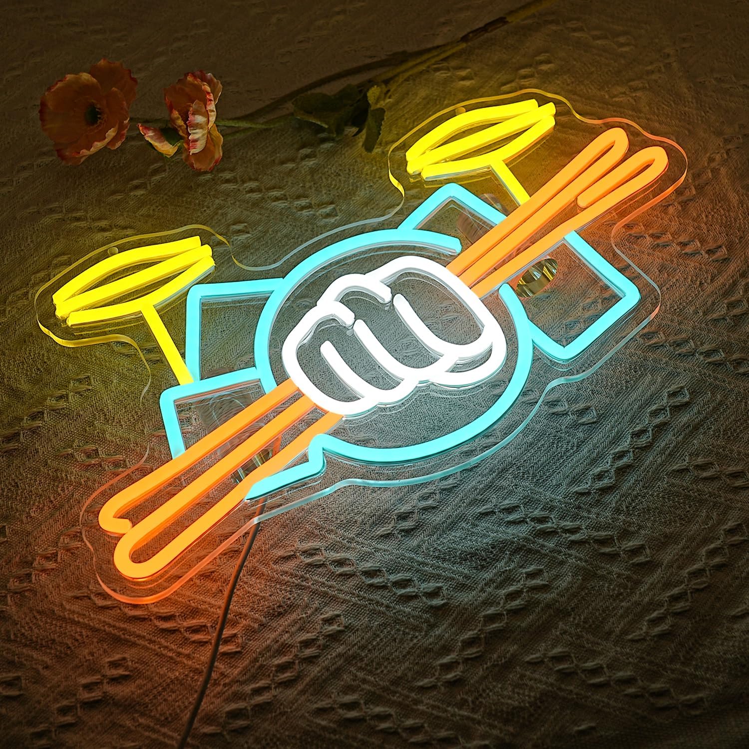 Davul Seti Neon Tabela USB Güç - Musical Instrument With A incelemesi ve fiyatı