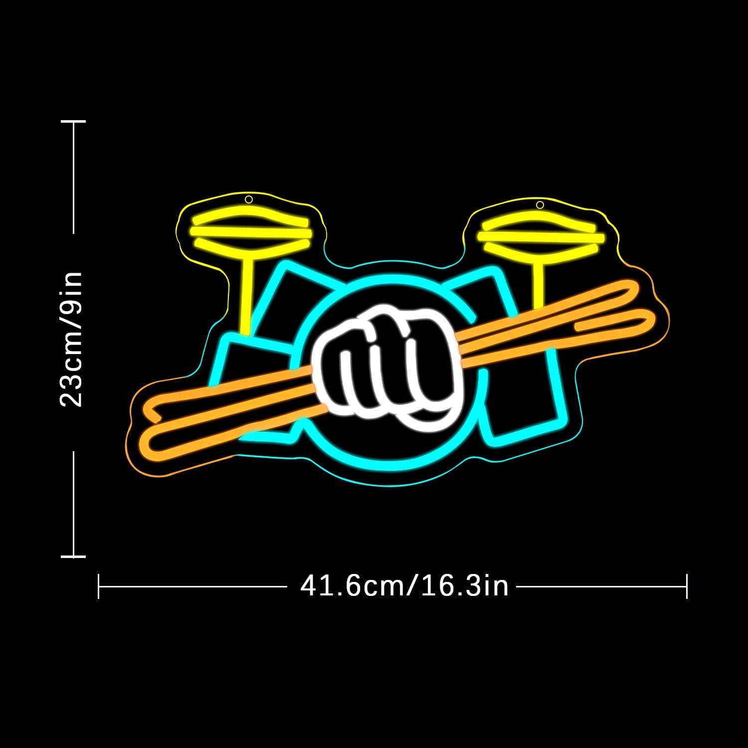Davul Seti Neon Tabela USB Güç - Musical Instrument With A incelemesi ve fiyatı