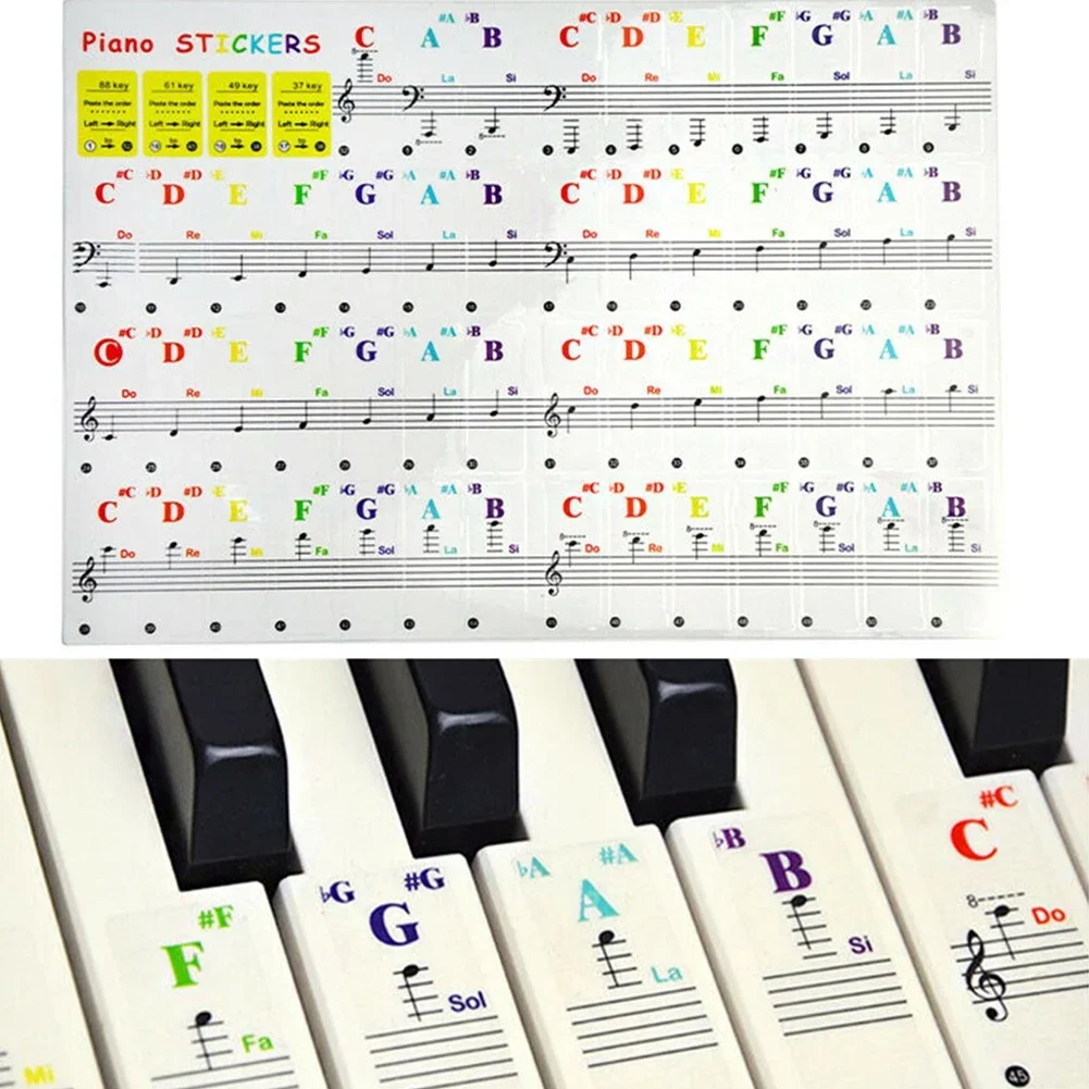 Şeffaf Renkli Piyano Klavyeler - Musical Instrument Tabla incelemesi ve fiyatı