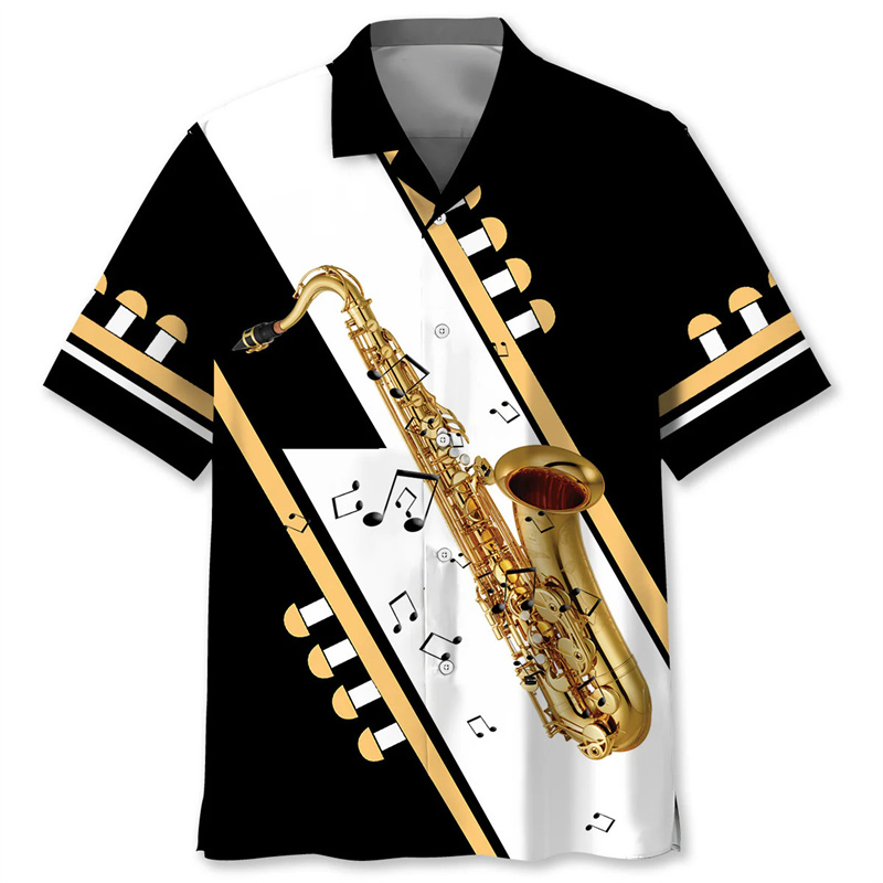 Saksafon Tropikal Hawaii Gömle - Musical Instrument Hawaiian incelemesi ve fiyatı