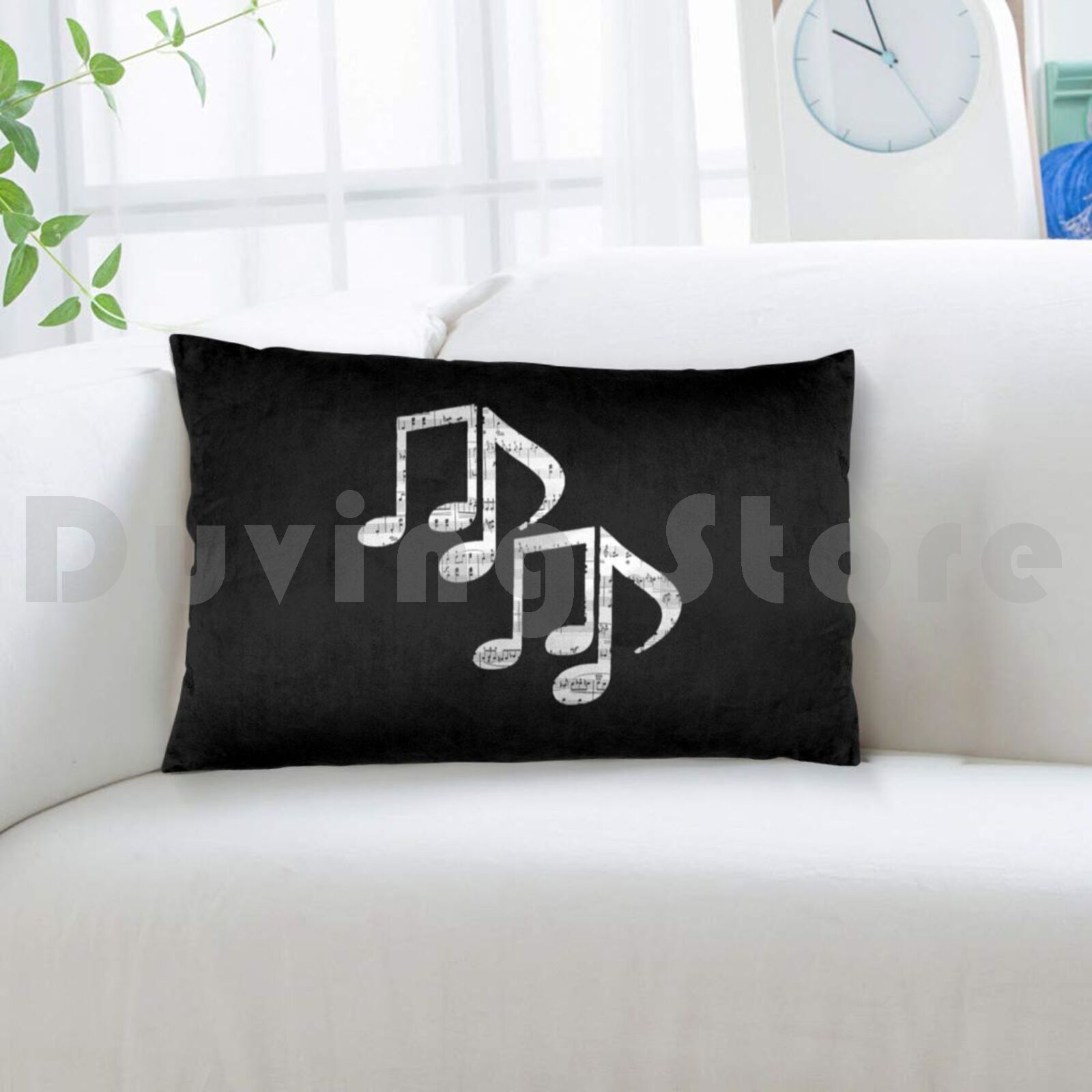 Müzik Notaları Yastık Kılıfı B - Song With Musical Instrument incelemesi ve fiyatı