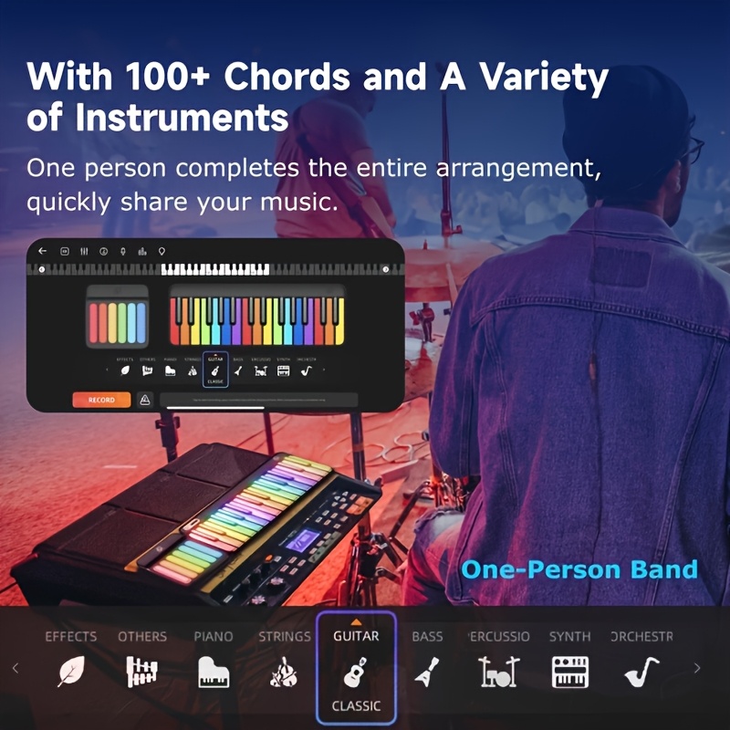 Şık LED Işıklı PopuPiano Akıll - Musical Instrument Tabla incelemesi ve fiyatı