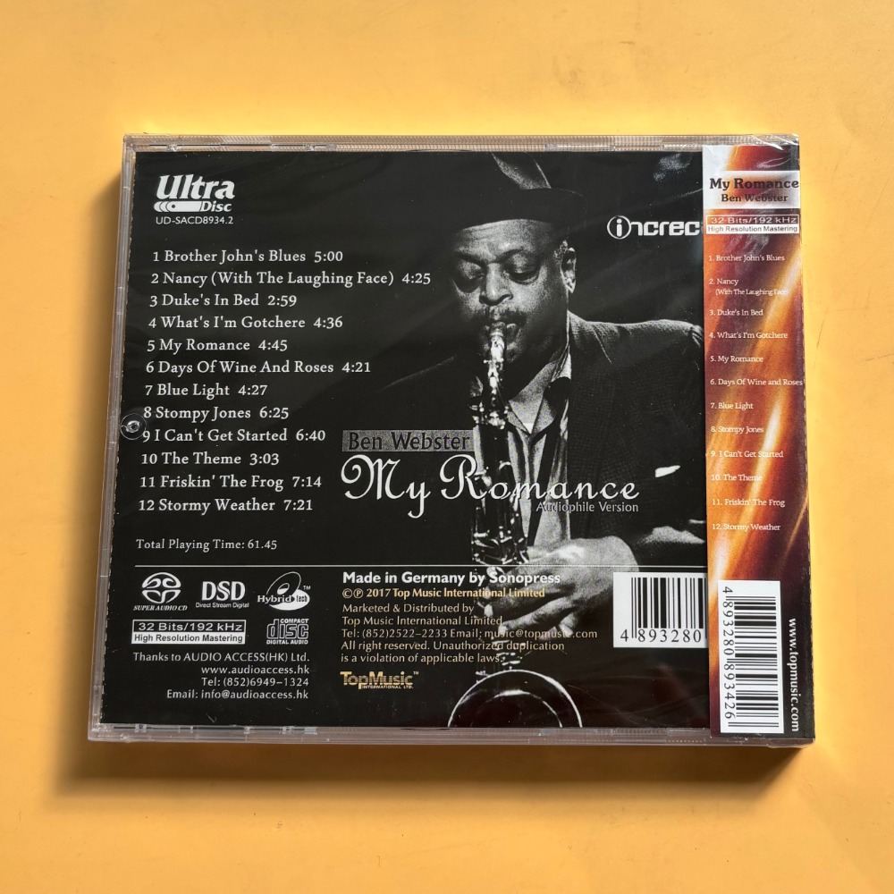 Ben Webster My Romance Caz CD' - Musical Instrument Jazz incelemesi ve fiyatı